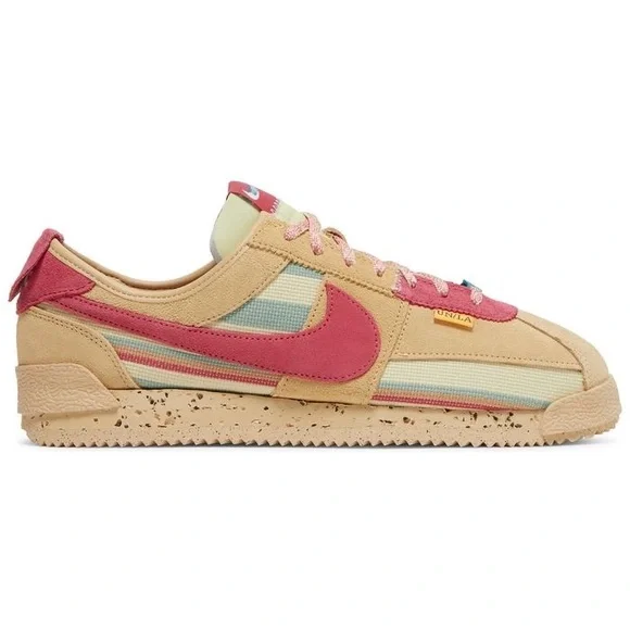 Nike x Union Cortez Collab Sneaker Shoes Cork Like Bottom Pink Blue - Picture 5 of 10
